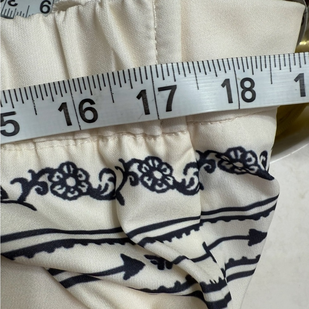 Floral Print Wrap Around Skirt Cream Retro by Travachic XL New without Tags - Picture 7 of 8